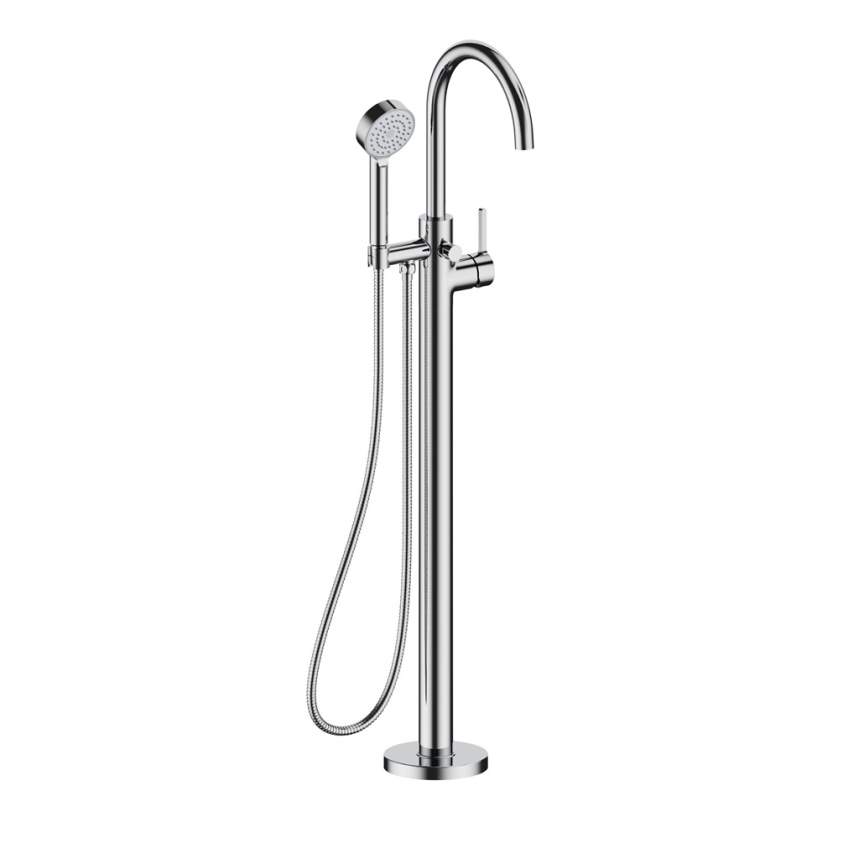 product cut out photo of Britton Hoxton 2.0 Chrome Floorstanding Bath Shower Mixer HOX416FC